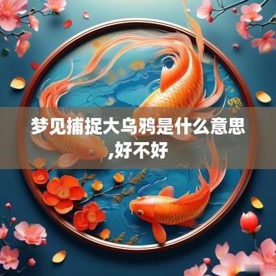 梦见捕捉大乌鸦是什么意思,好不好