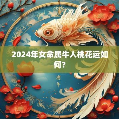 2025年女命属牛人桃花运如何？
