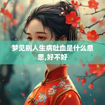梦见别人生病吐血是什么意思,好不好