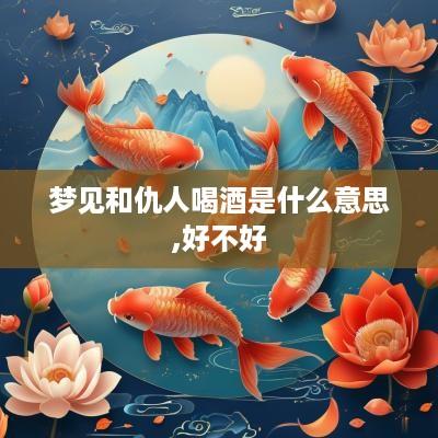 梦见和仇人喝酒是什么意思,好不好