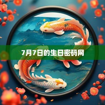 7月7日的生日密码网
