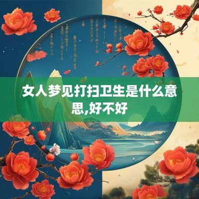 女人梦见打扫卫生是什么意思,好不好