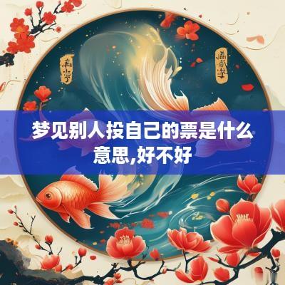 梦见别人投自己的票是什么意思,好不好