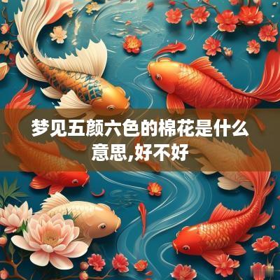 梦见五颜六色的棉花是什么意思,好不好