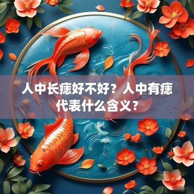 人中长痣好不好？人中有痣代表什么含义？