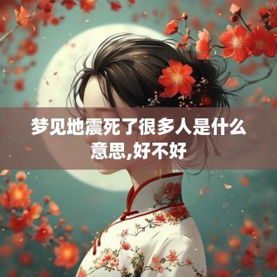 梦见地震死了很多人是什么意思,好不好