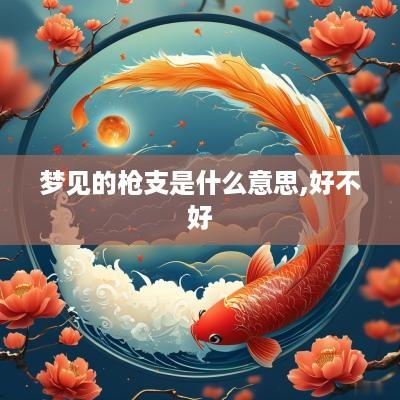 梦见的枪支是什么意思,好不好