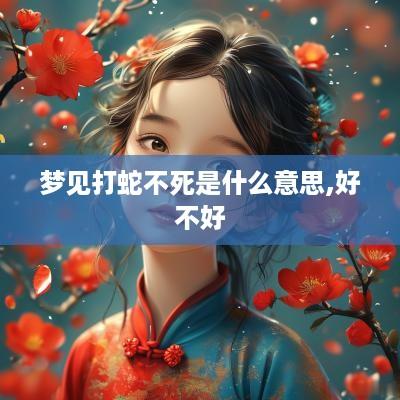 梦见打蛇不死是什么意思,好不好