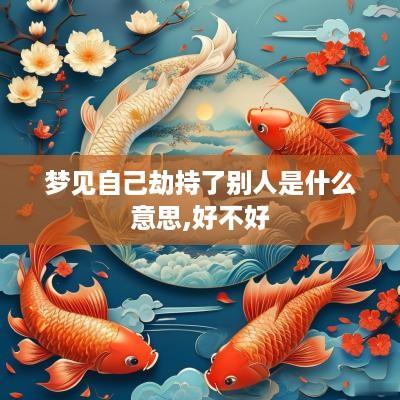 梦见自己劫持了别人是什么意思,好不好