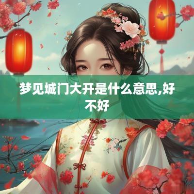 梦见城门大开是什么意思,好不好