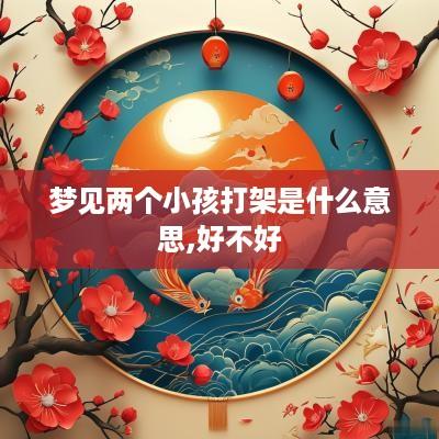 梦见两个小孩打架是什么意思,好不好