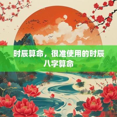 时辰算命，很准使用的时辰八字算命