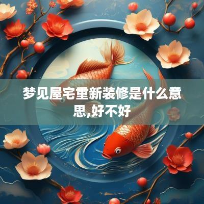 梦见屋宅重新装修是什么意思,好不好