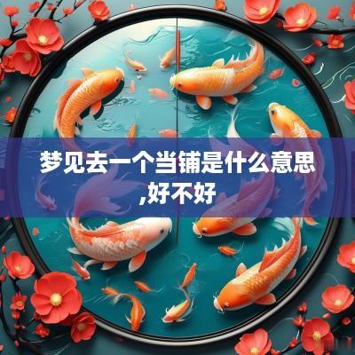 梦见去一个当铺是什么意思,好不好