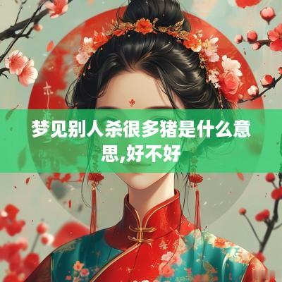 梦见别人杀很多猪是什么意思,好不好