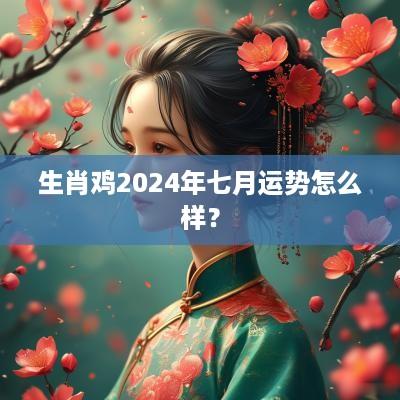 生肖鸡2025年七月运势怎么样？