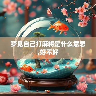 梦见自己打麻将是什么意思,好不好