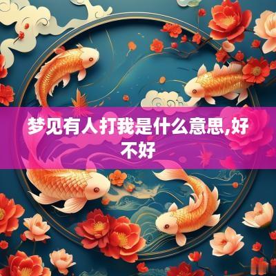 梦见有人打我是什么意思,好不好