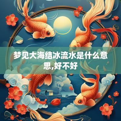 梦见大海结冰流水是什么意思,好不好