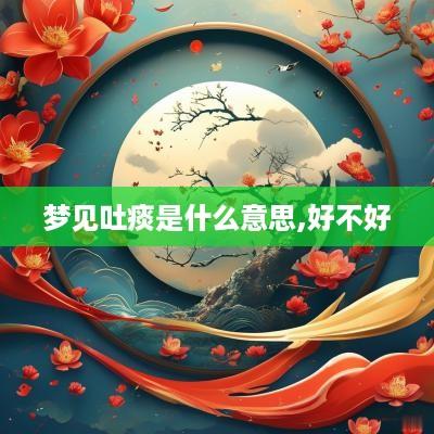 梦见吐痰是什么意思,好不好