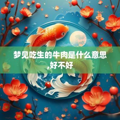 梦见吃生的牛肉是什么意思,好不好