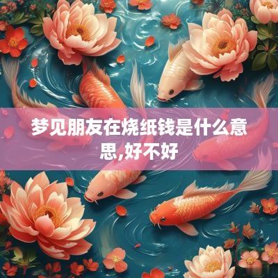 梦见朋友在烧纸钱是什么意思,好不好