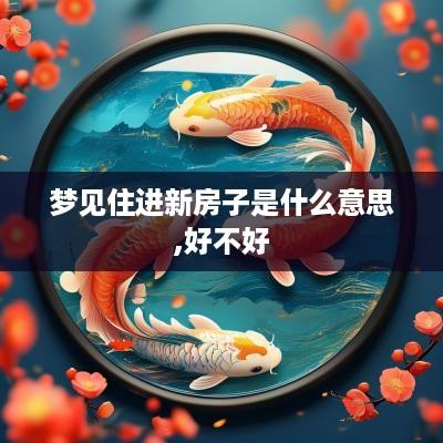 梦见住进新房子是什么意思,好不好