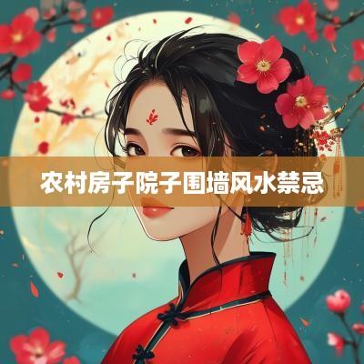 农村房子院子围墙风水禁忌