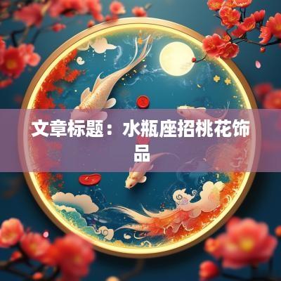 文章标题：水瓶座招桃花饰品