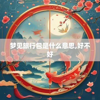 梦见旅行包是什么意思,好不好