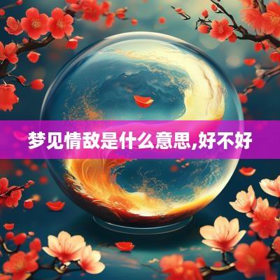 梦见情敌是什么意思,好不好