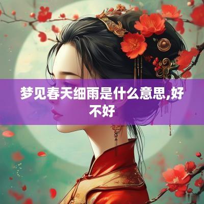 梦见春天细雨是什么意思,好不好