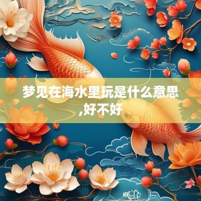 梦见在海水里玩是什么意思,好不好
