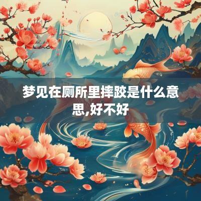 梦见在厕所里摔跤是什么意思,好不好