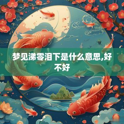 梦见涕零泪下是什么意思,好不好