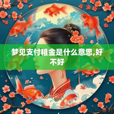 梦见支付租金是什么意思,好不好