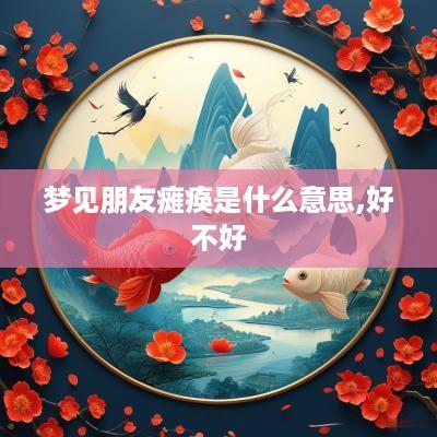 梦见朋友瘫痪是什么意思,好不好