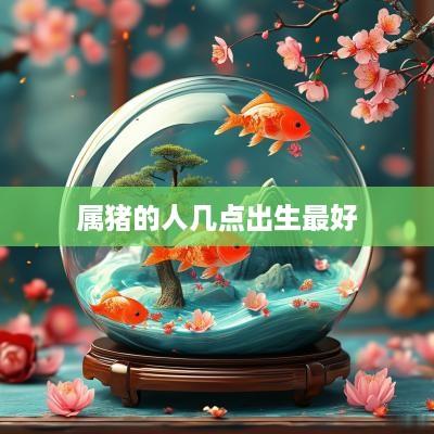 属猪的人几点出生最好