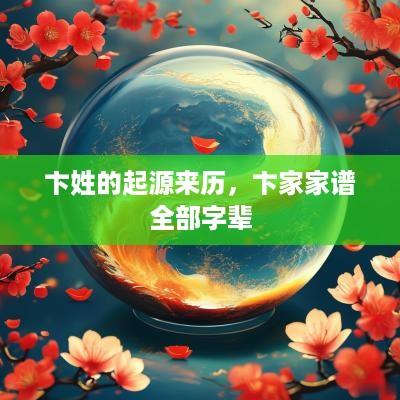 卞姓的起源来历，卞家家谱全部字辈