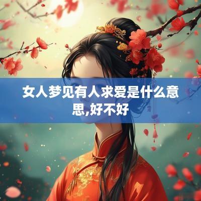 女人梦见有人求爱是什么意思,好不好