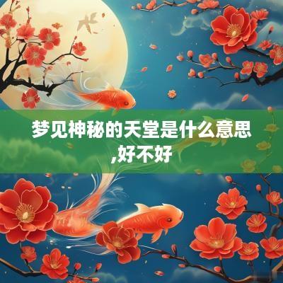 梦见神秘的天堂是什么意思,好不好
