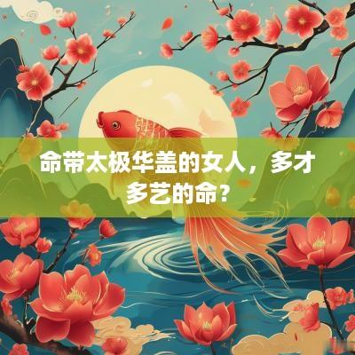 命带太极华盖的女人，多才多艺的命？