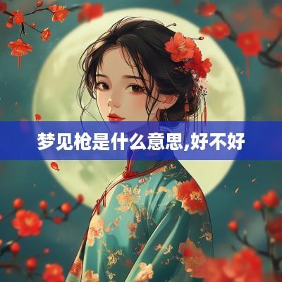 梦见枪是什么意思,好不好