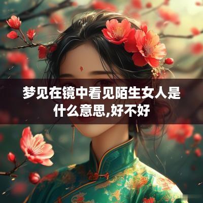 梦见在镜中看见陌生女人是什么意思,好不好