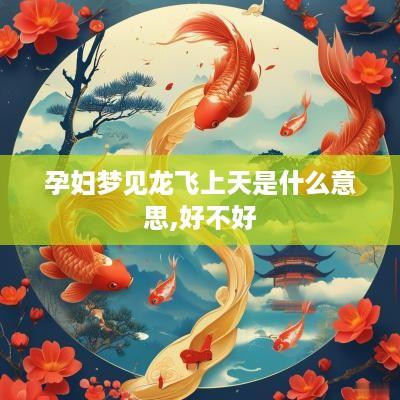 孕妇梦见龙飞上天是什么意思,好不好