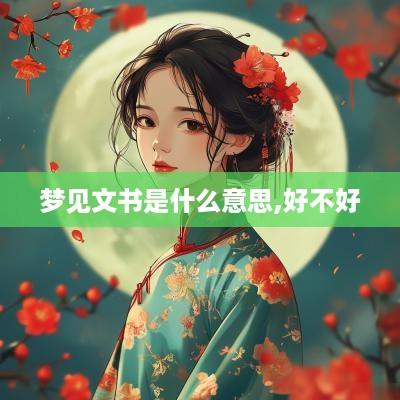 梦见文书是什么意思,好不好