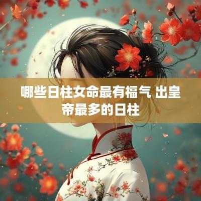 哪些日柱女命最有福气 出皇帝最多的日柱