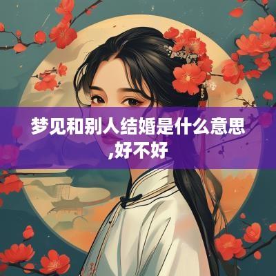梦见和别人结婚是什么意思,好不好