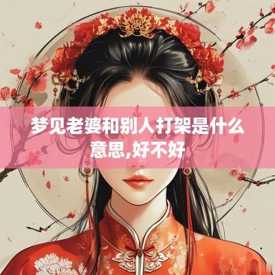 梦见老婆和别人打架是什么意思,好不好