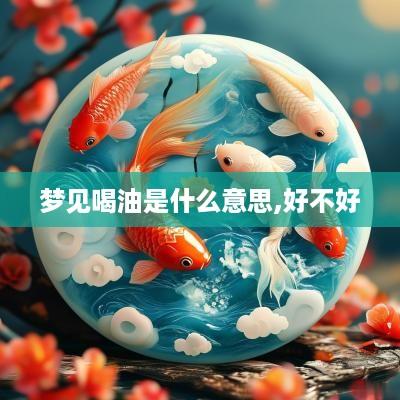 梦见喝油是什么意思,好不好
